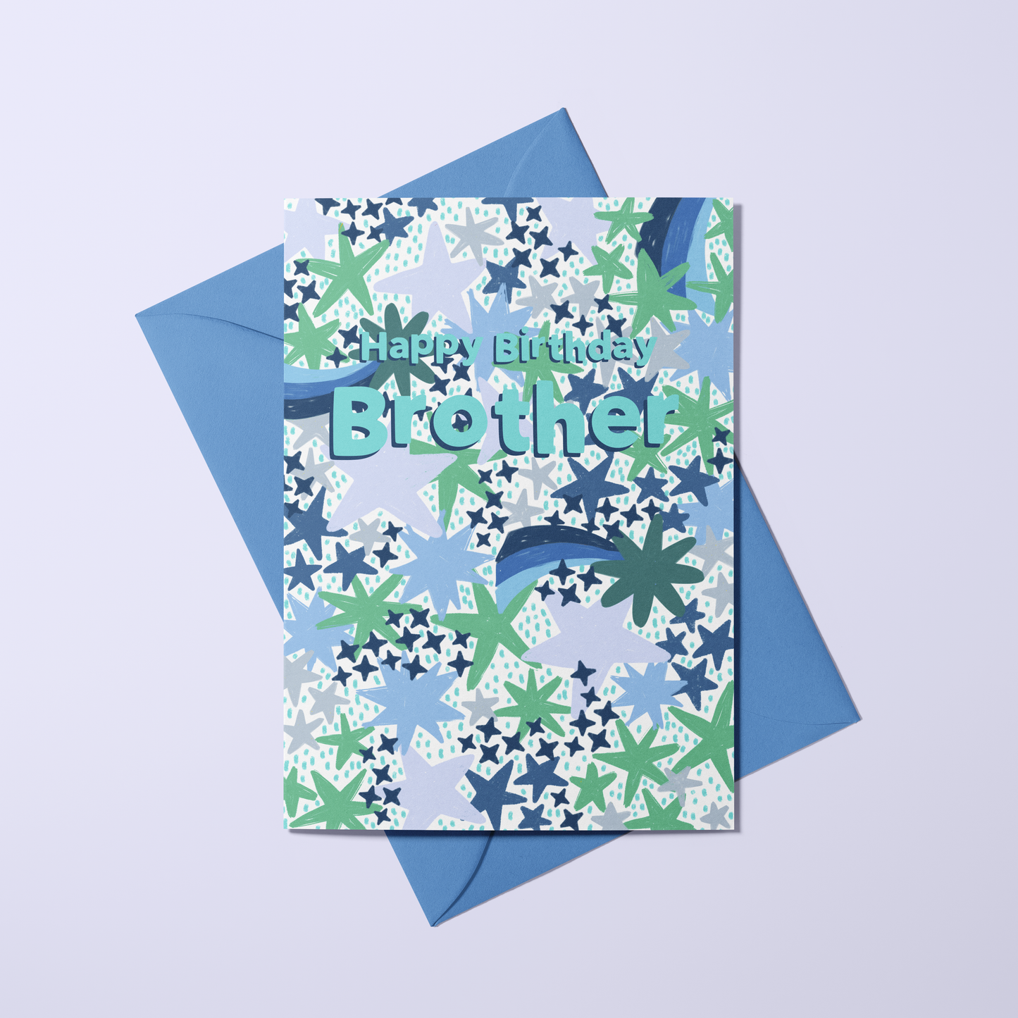 Brother - Felt Tip Stars Card