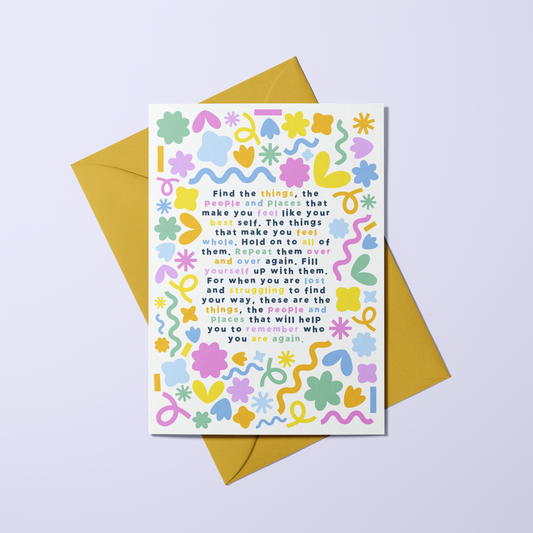 People & Places Card