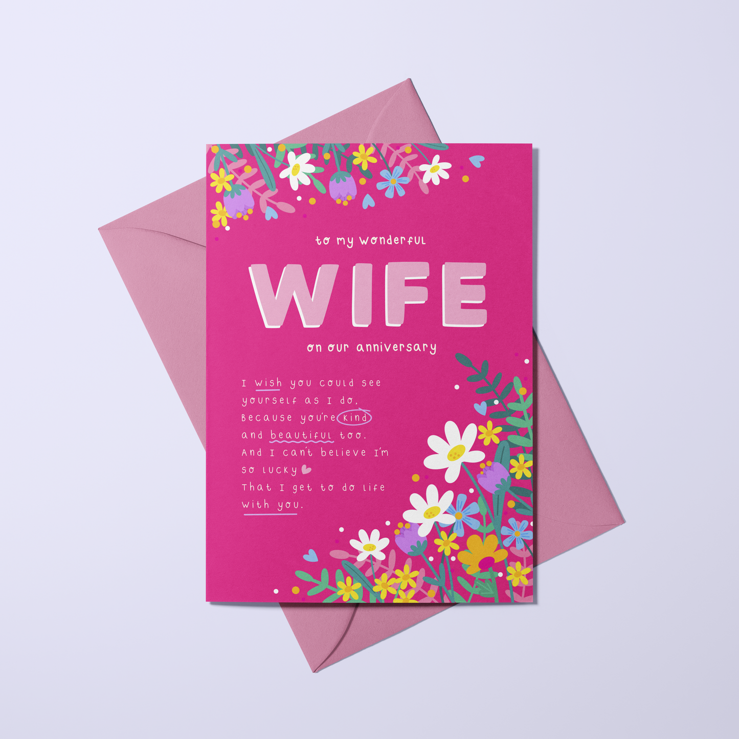Wife - Anniversary Poetry Card
