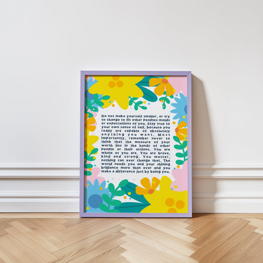 Do Not Make Yourself Smaller Print