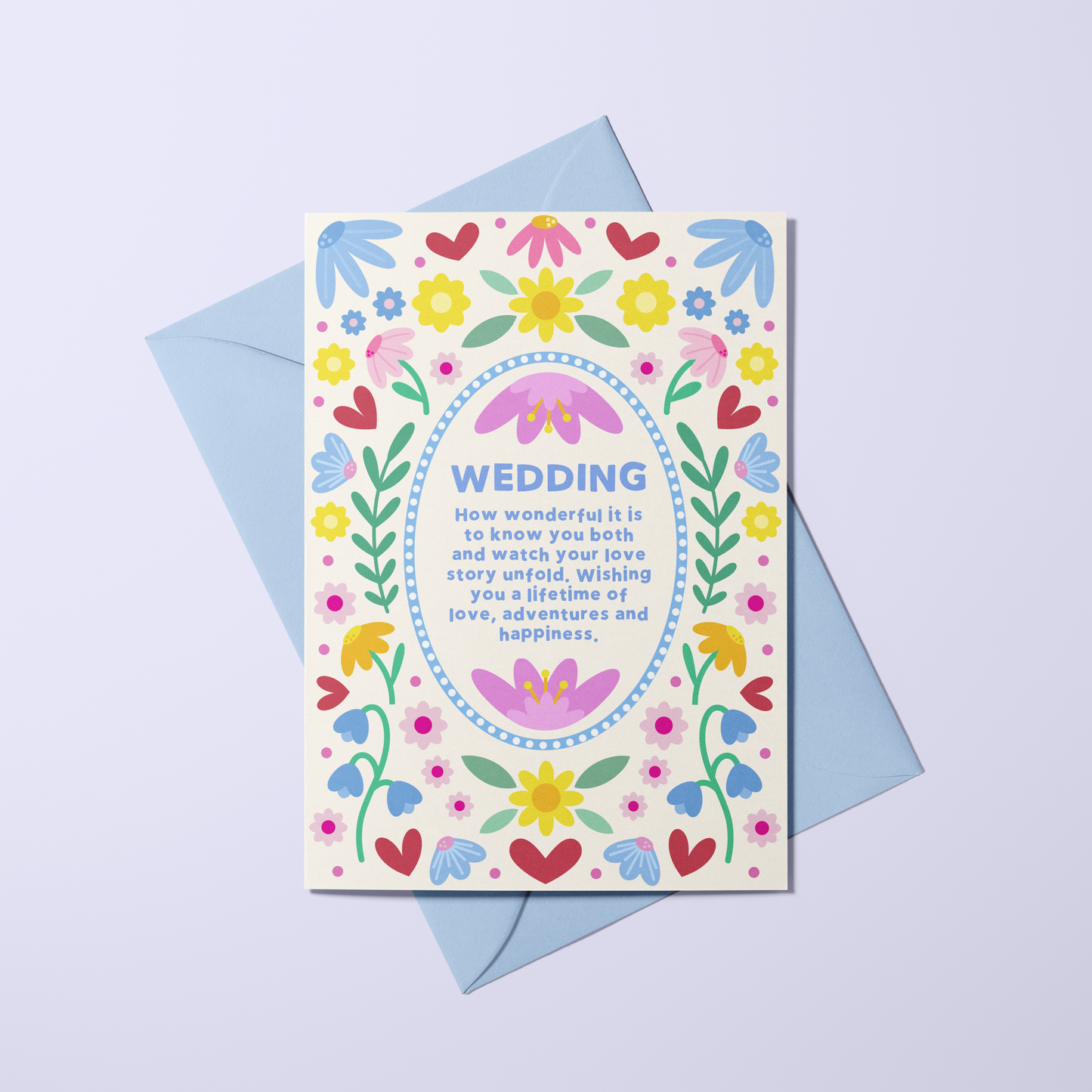 Wedding - Floral Symmetry Card