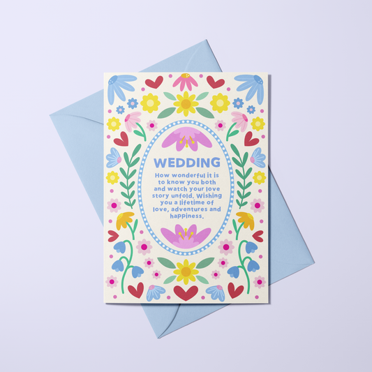 Wedding - Floral Symmetry Card