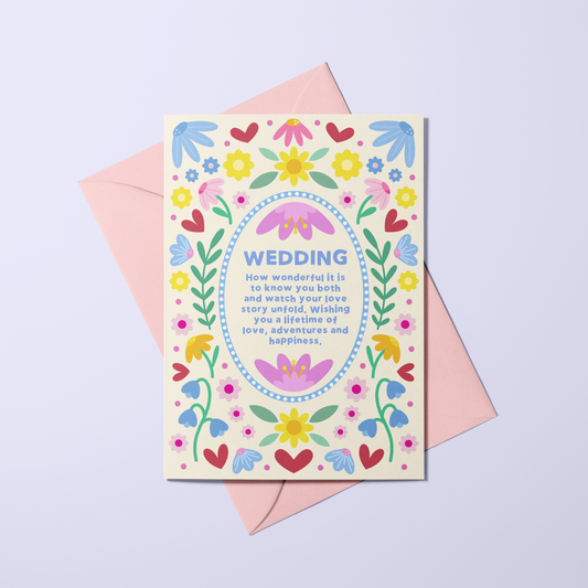 Wedding - Floral Symmetry Card