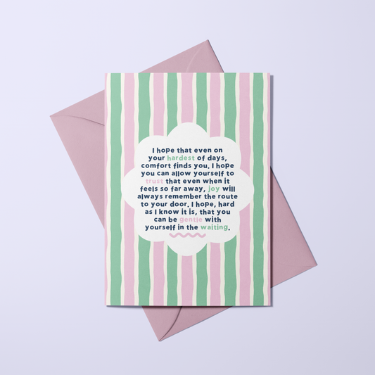 I Hope Comfort Finds You Card