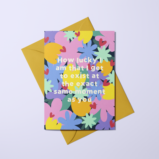 How Lucky I Am Card