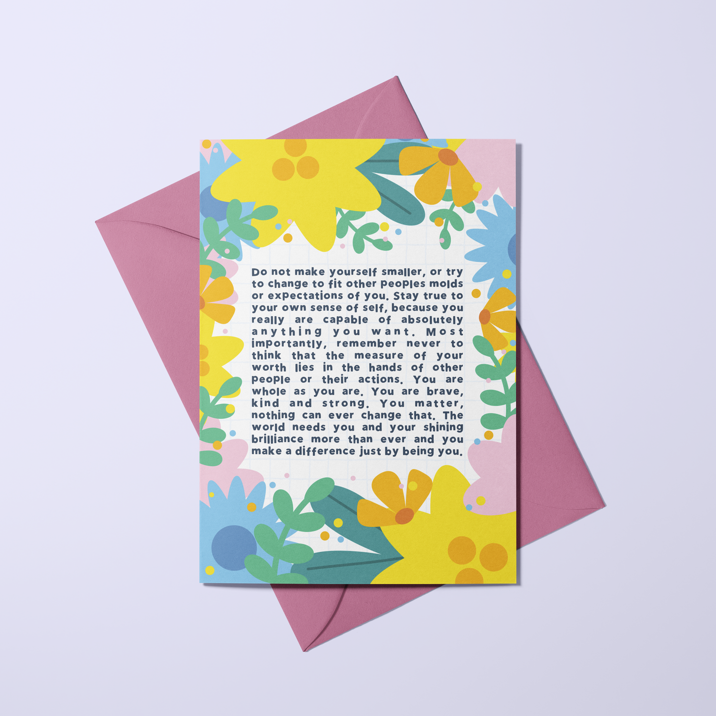 Do Not Make Yourself Smaller Card