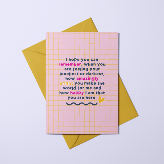 Happy You're Here Card
