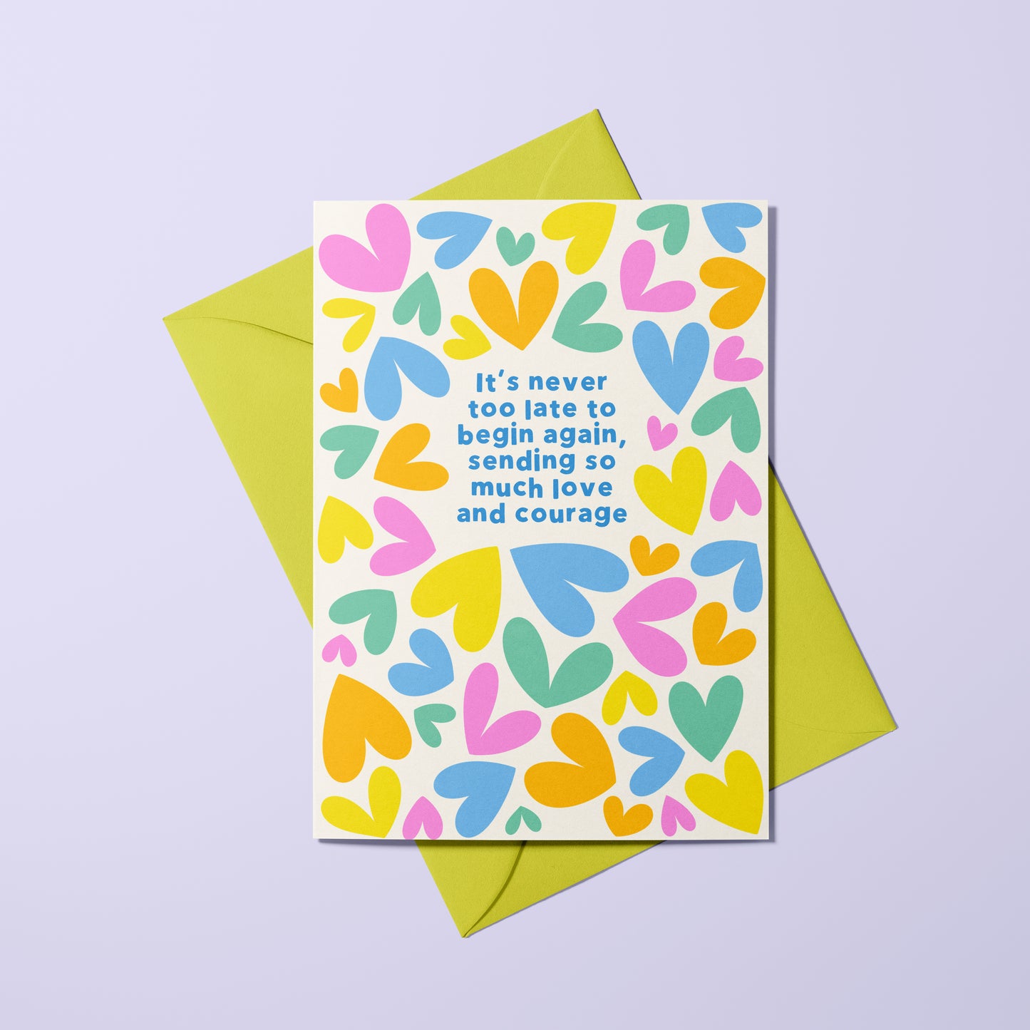 Never to Late to Begin Again Card