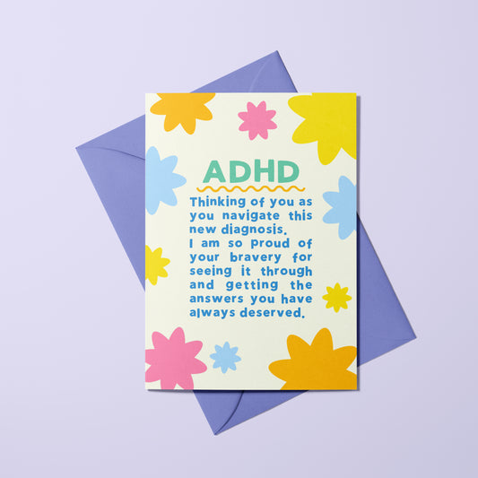 ADHD Diagnosis Support Card