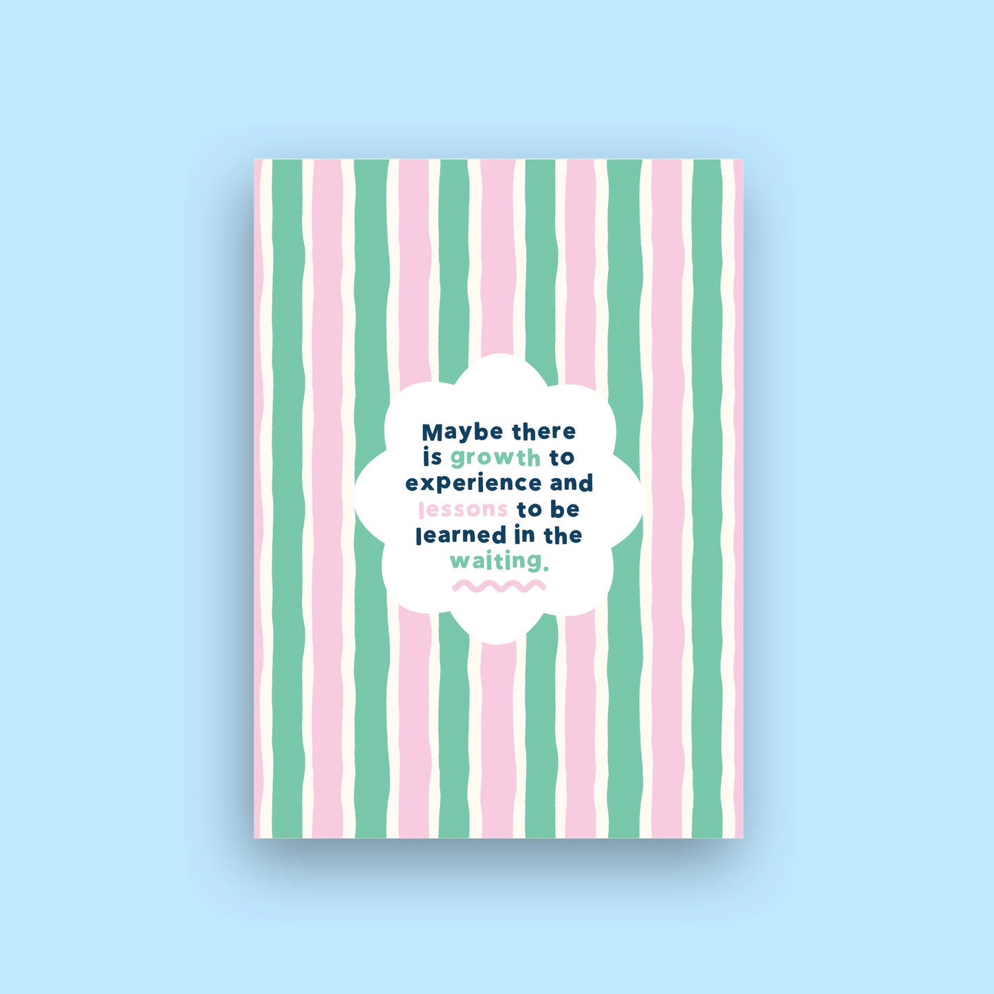 Lessons in the Waiting - A6 Postcard