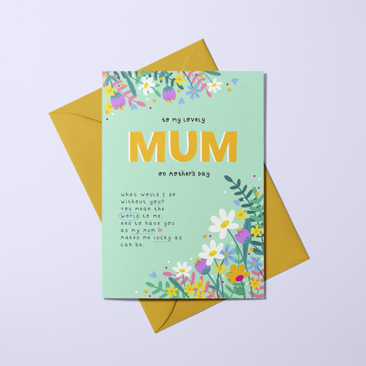Mum - Mother's Day Poetry Card