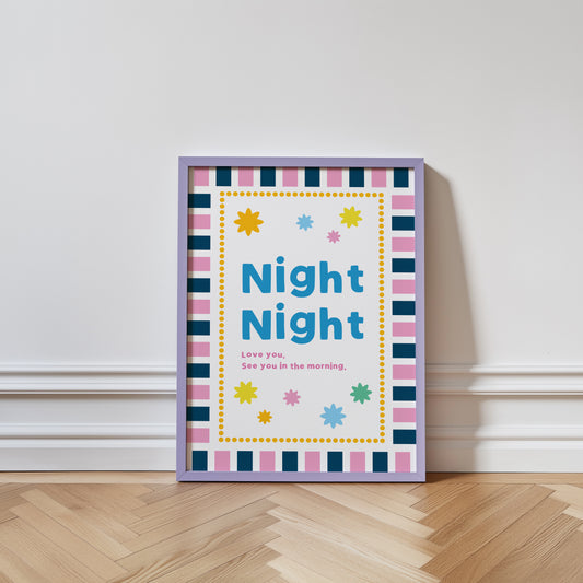 Night Night, Love You Print