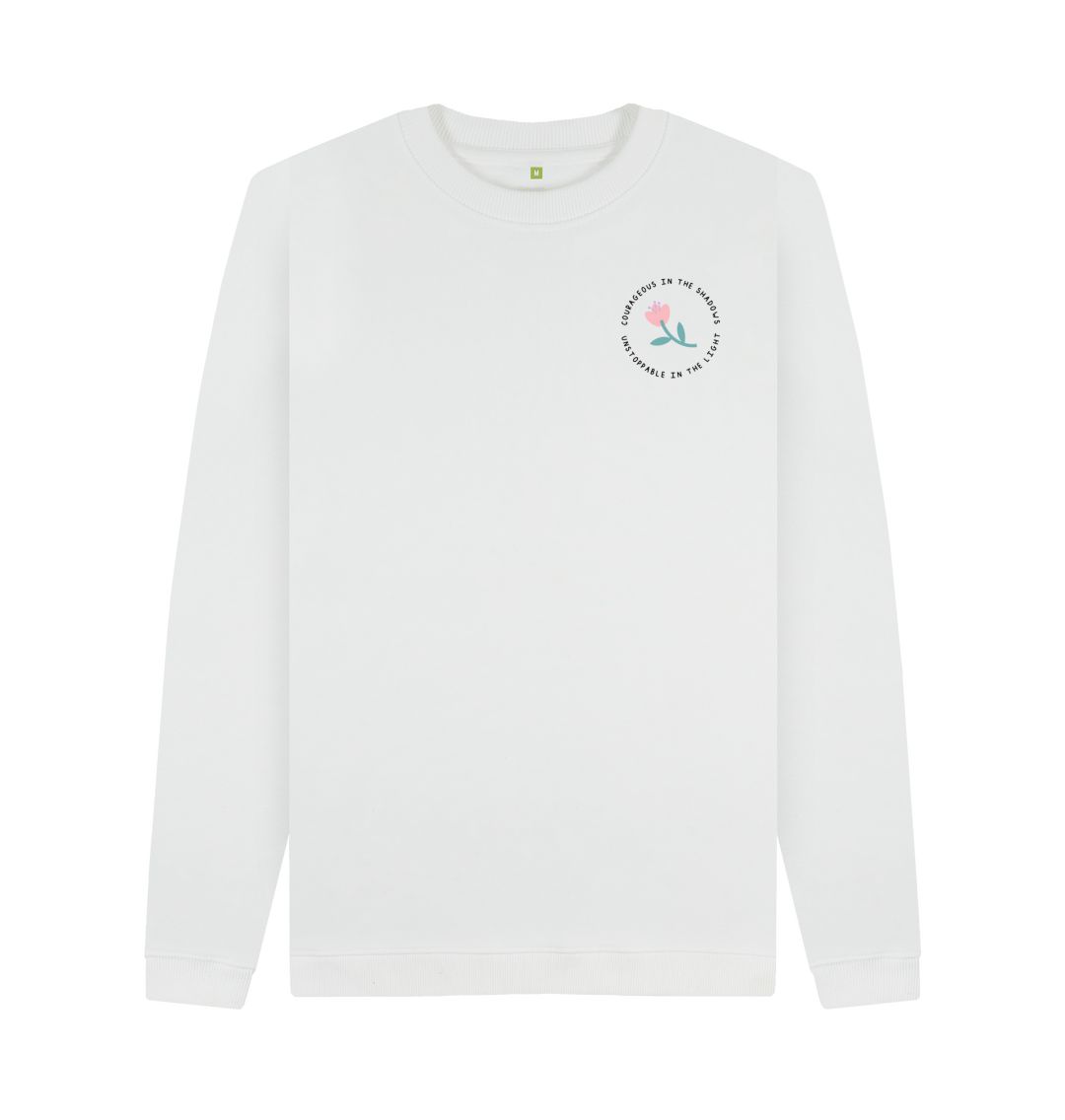 White Courageous & Unstoppable Sweater - White