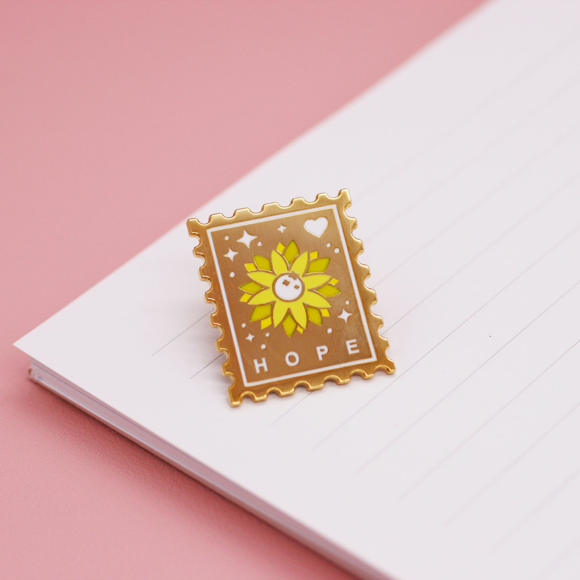 Send Yourself Hope Stamp Enamel Pin