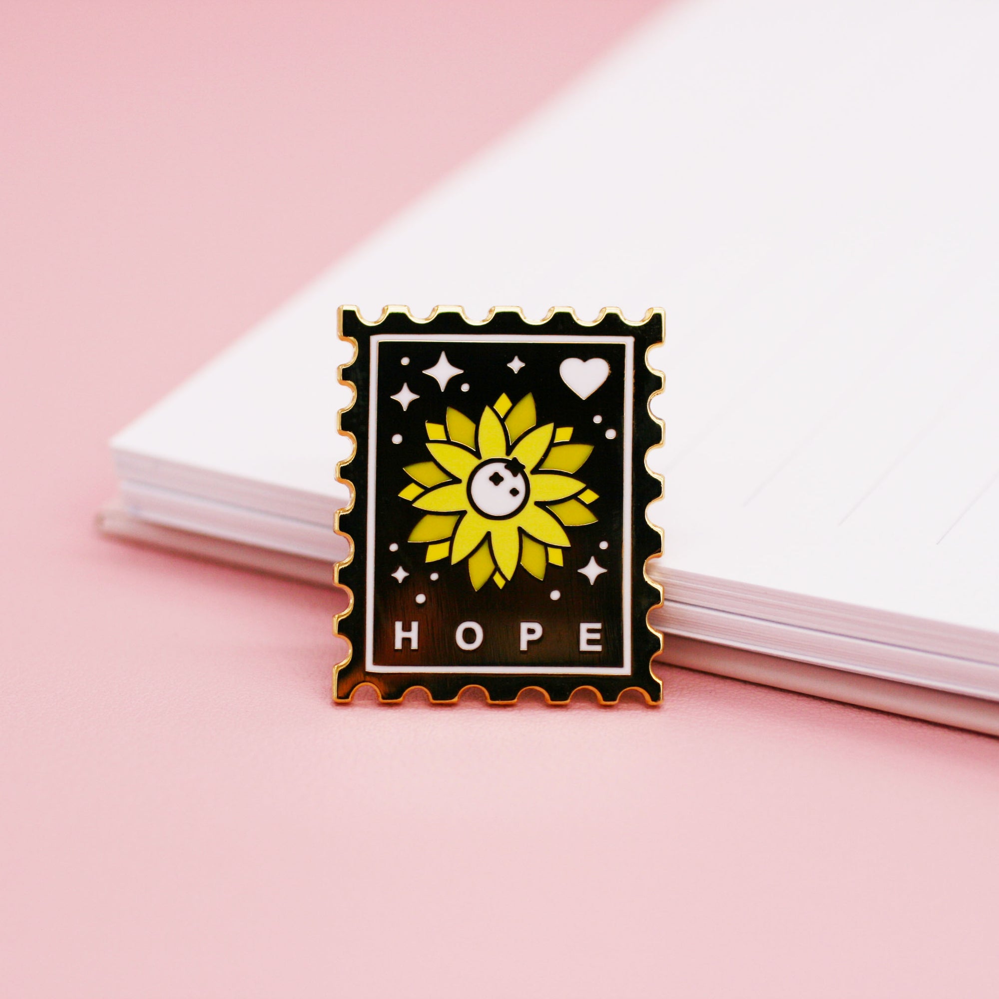 Send Yourself Hope Stamp Enamel Pin