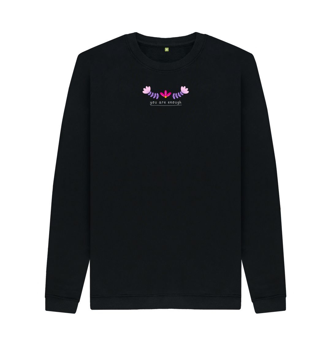 Black You Are Enough Sweater - Dark