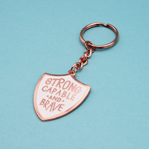 Strong Capable Enamel Key Ring