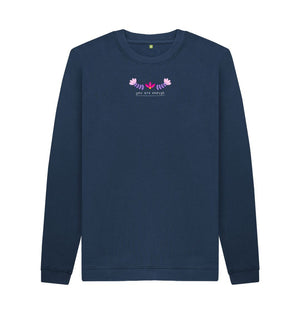 Navy Blue You Are Enough Sweater - Dark